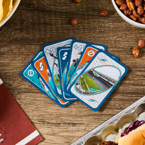 UNO Fandom NFL Miami Dolphins Game Deck
