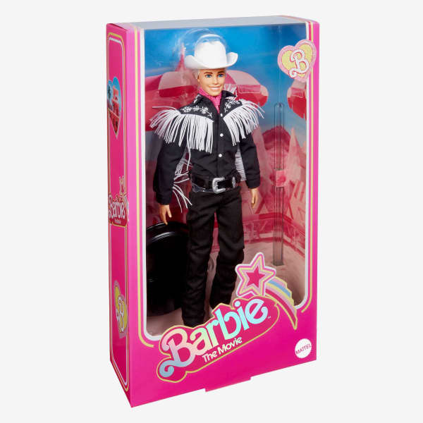 Ken Doll in Black and White Western Outfit – Barbie The Movie