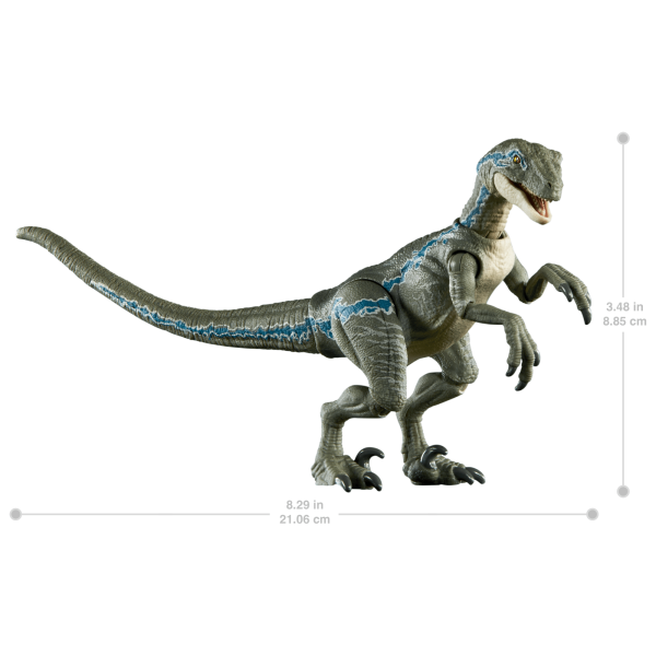 Jurassic World Hammond Collection Velociraptor Blue Dinosaur Figure