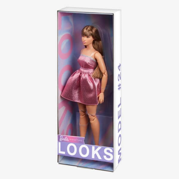 Barbie Looks Doll #24 (Curvy, Long Brown Hair)