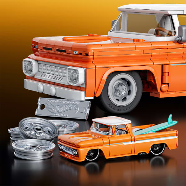 Mattel Brick Shop Hot Wheels Custom ’62 Chevy Pickup Building Set