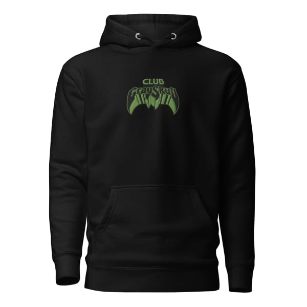 Masters of the Universe Club Grayskull Black Embroidered Hoodie