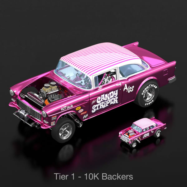 RLC Exclusive 1:18 '55 Chevy Bel Air Gasser “Candy Striper