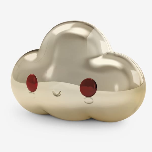 FriendsWithYou Lucky Little Cloud Magic 8 Ball Gold Amulet