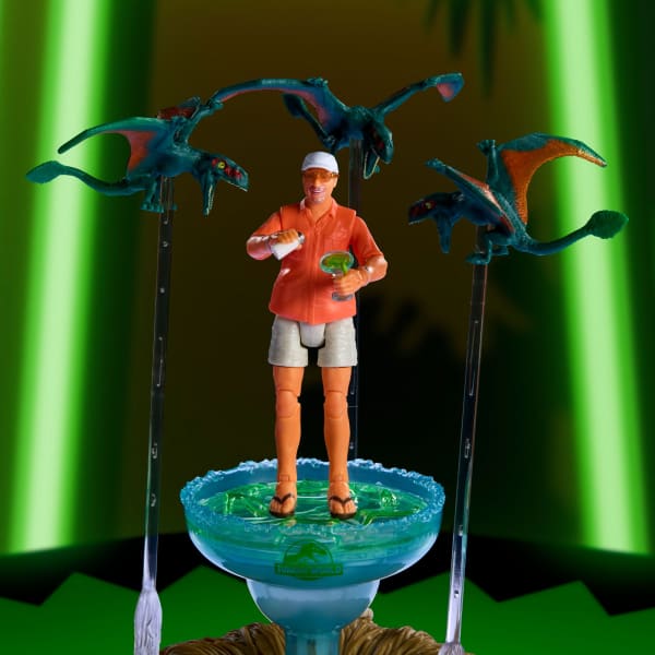 Jurassic World Hammond Collection Bubbles Up Jimmy Buffett Figure