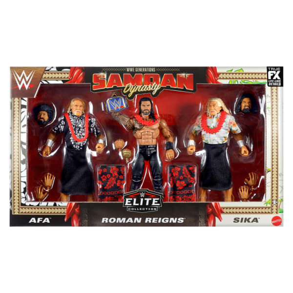 WWE Elite Samoan Dynasty Pack of 3 Action Figures | Mattel Creations