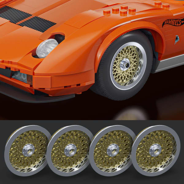 Mattel Brick Shop Hot Wheels Lamborghini Miura P400 SV Collectible Building Set