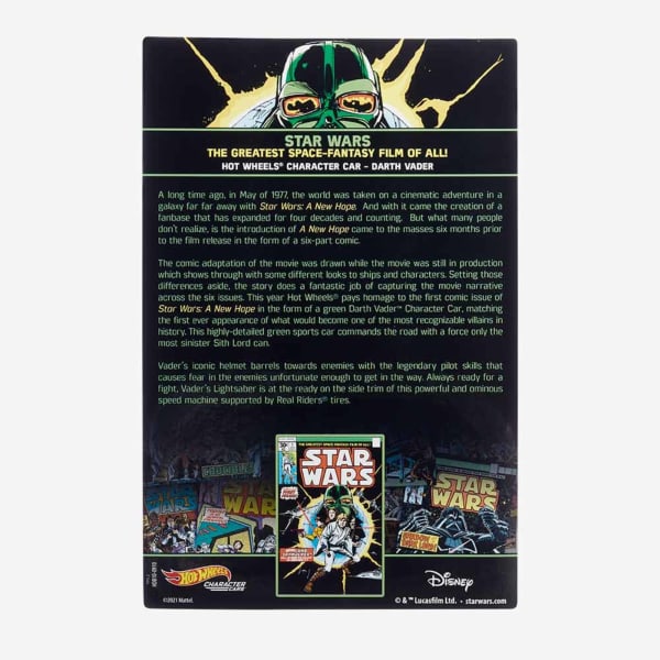 HOT WHEELS STAR WARS Green DARTH VADER