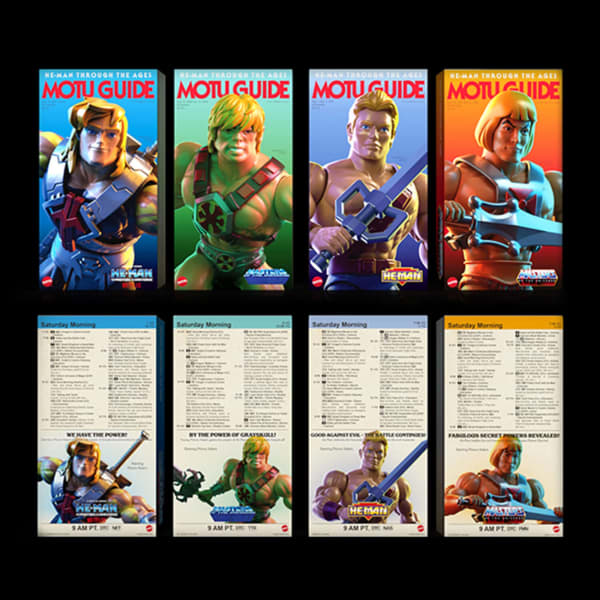 Masters of the Universe Origins He-Man 40th Anniversary 4-Pack
