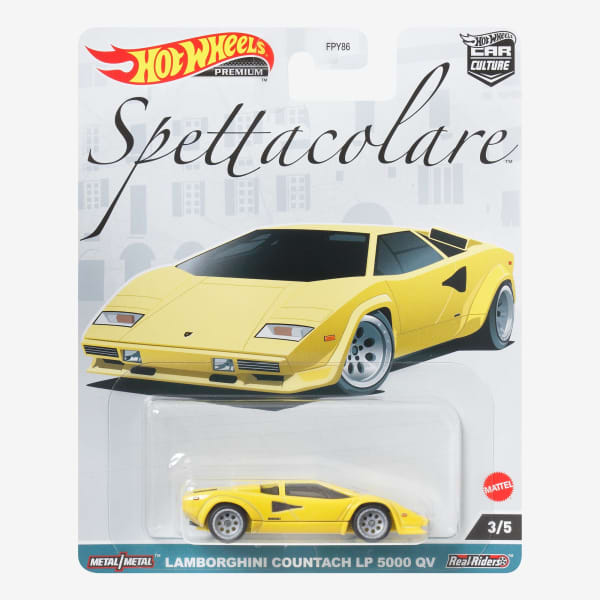 Hot Wheels Premium Car Culture Spettacolare Lamborghini Countach LP 5000 QV
