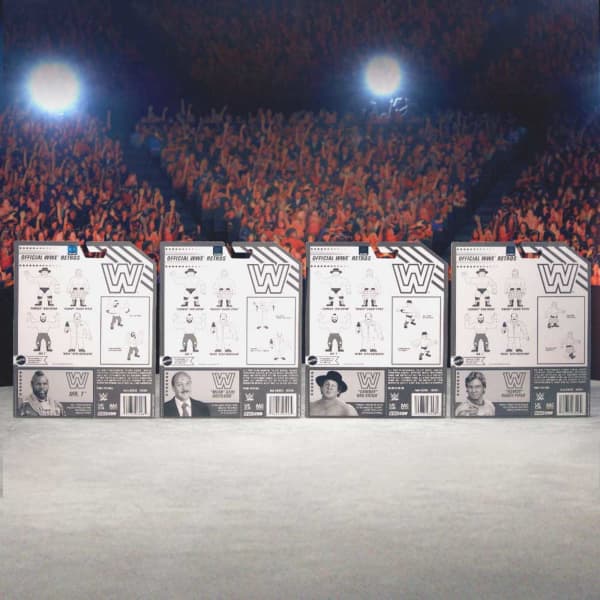 WWE Retro Figures Set Wave 1