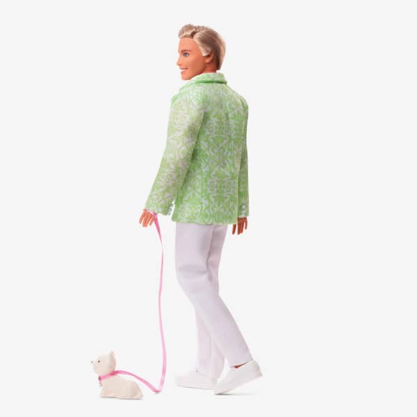 “Sugar’s Daddy” Ken Doll in Pastel Suit With Dog – Barbie The Movie