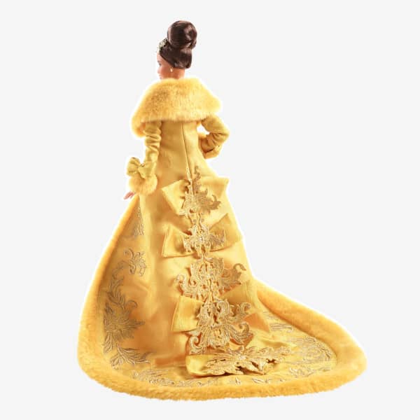 Guo Pei Barbie Doll Wearing Golden-Yellow Gown