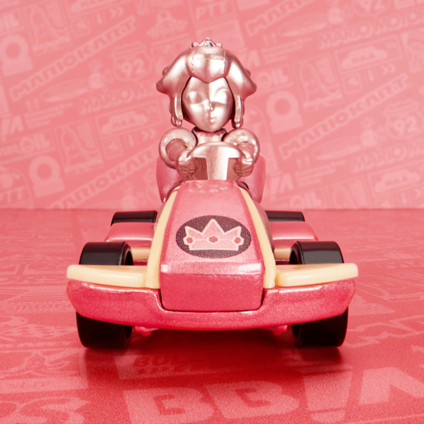 Hot Wheels Mario Kart Pink Gold Peach Collectible Vehicle – Mattel