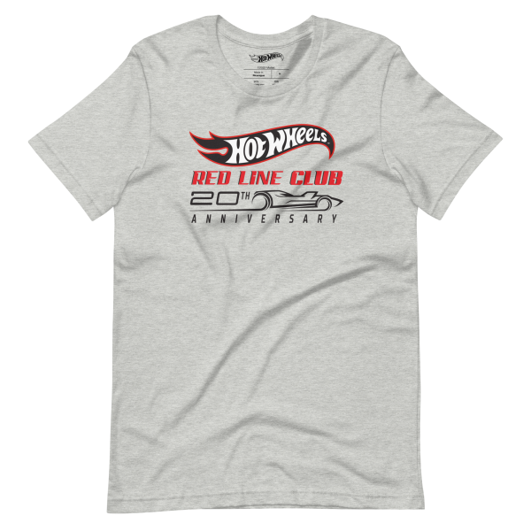 Hot Wheels® Red Line Club® 20th Anniversary Silhouette Logo – Heather Grey Shirt