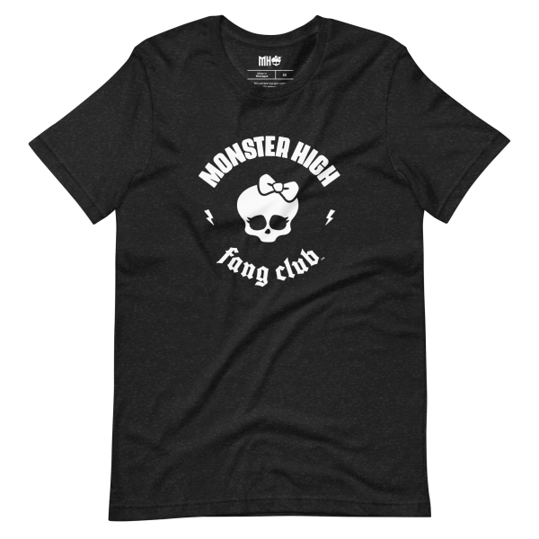 Monster High Fang Club Short Sleeve T-Shirt in Black Heather