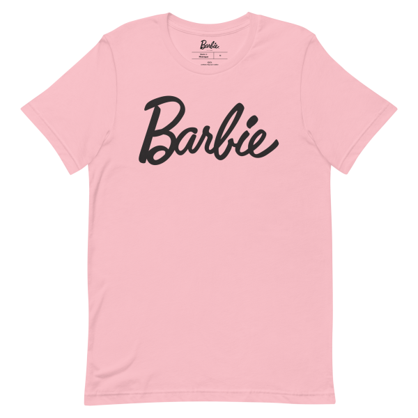 Barbie Script Logo Unisex Pink T-Shirt