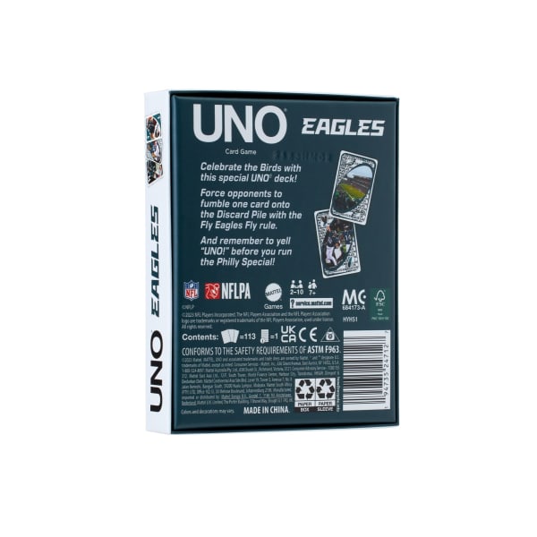 UNO Fandom NFL Philadelphia Eagles Game Deck