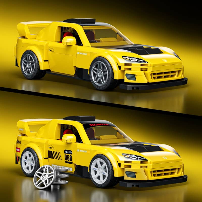 Mattel Brick Shop Hot Wheels '07 Honda S2000 Building Toy Kit