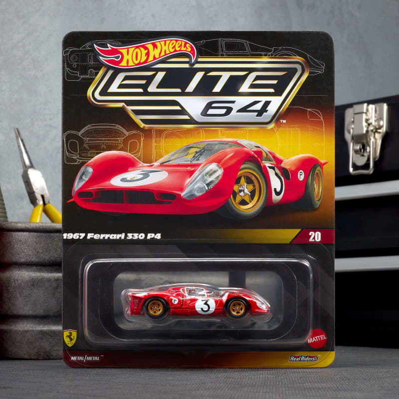 ミニカー Hot Wheels ELITE 64 1967 Ferrari 330 P4 Hot Wheels Elite 64 1967 Ferrari 330 P4 | Mattel Creations UK