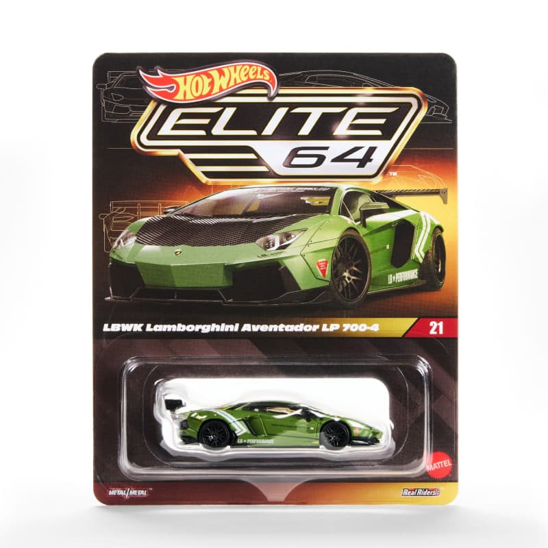 ホットウィール ELITE64 LBWK ランボルギーニ アヴェンタドール LP Hot Wheels Elite 64 LBWK Lamborghini Aventador LP 700-4 | Mattel