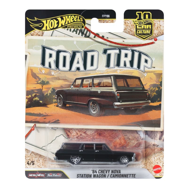 Hot Wheels Premium Car Culture Road Trip ’64 Chevy Nova Station Wagon
