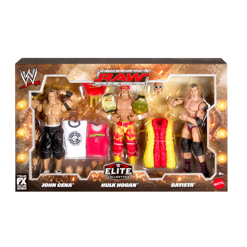 WWE Elite Hulk Hogan John Cena Batista Action Figures