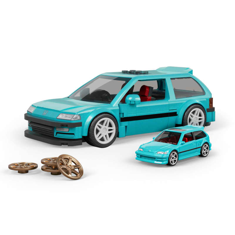 Mattel Brick Shop Hot Wheels Custom ’90 Honda Civic EF Building Set