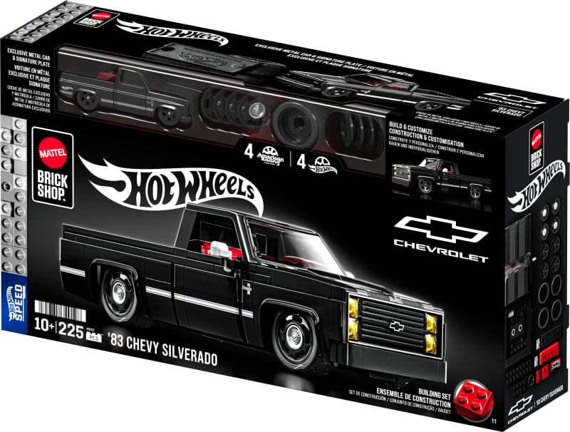 Mattel Brick Shop Hot Wheels '83 Chevy Silverado Building Set