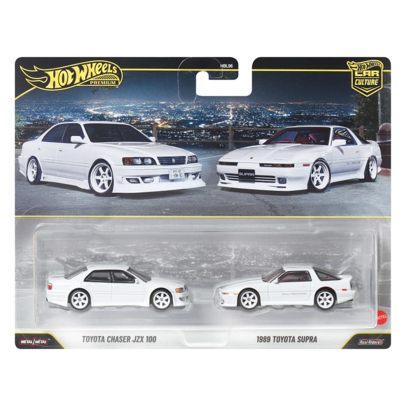 Hot Wheels Premium Car Culture 2-Pack Toyota Chaser JZX 100 & 1989 Toyota Supra