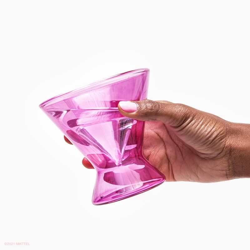 Barbie™ X Dragon Glassware® Stemless Martini Glasses