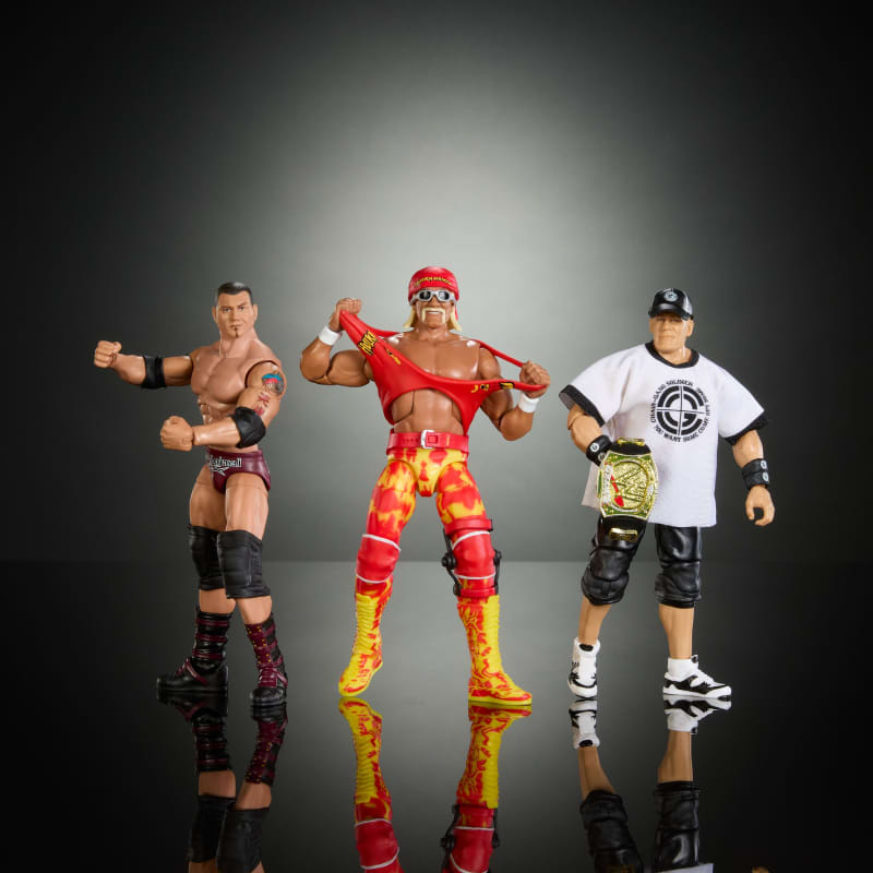 WWE Elite Hulk Hogan John Cena Batista Action Figures