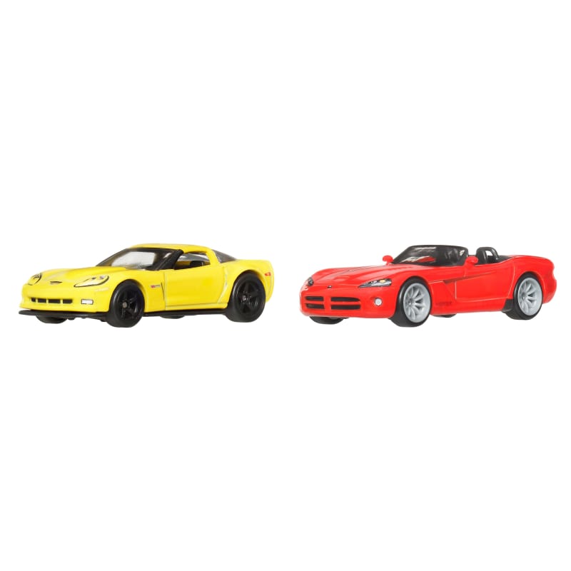 Hot Wheels Premium Car Culture 2-Pack 2003 Dodge Viper SRT-10 & 2012 Corvette Z06