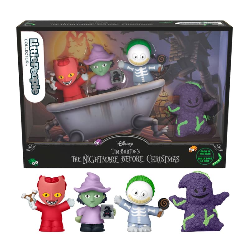 Little People Collector Disney Tim Burton’s The Nightmare Before Christmas Lock Shock & Barrel Set