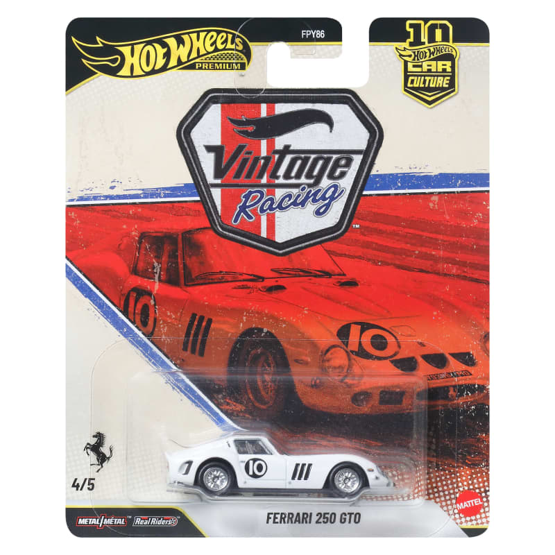 Hot Wheels Premium Car Culture Ferrari 250 GTO Vintage Racing