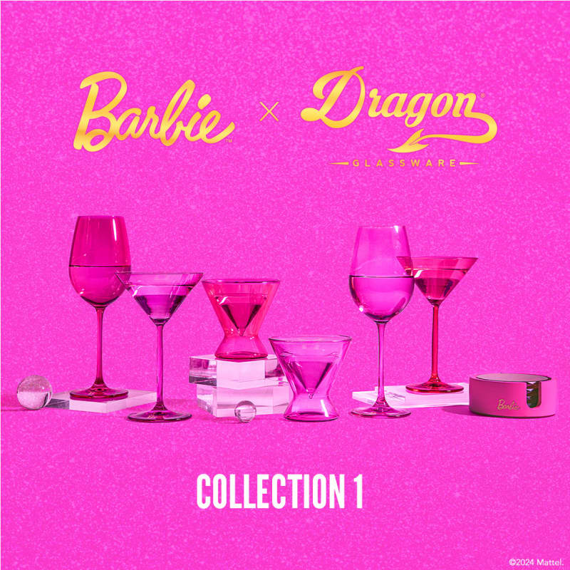 Barbie™ X Dragon Glassware® Coasters