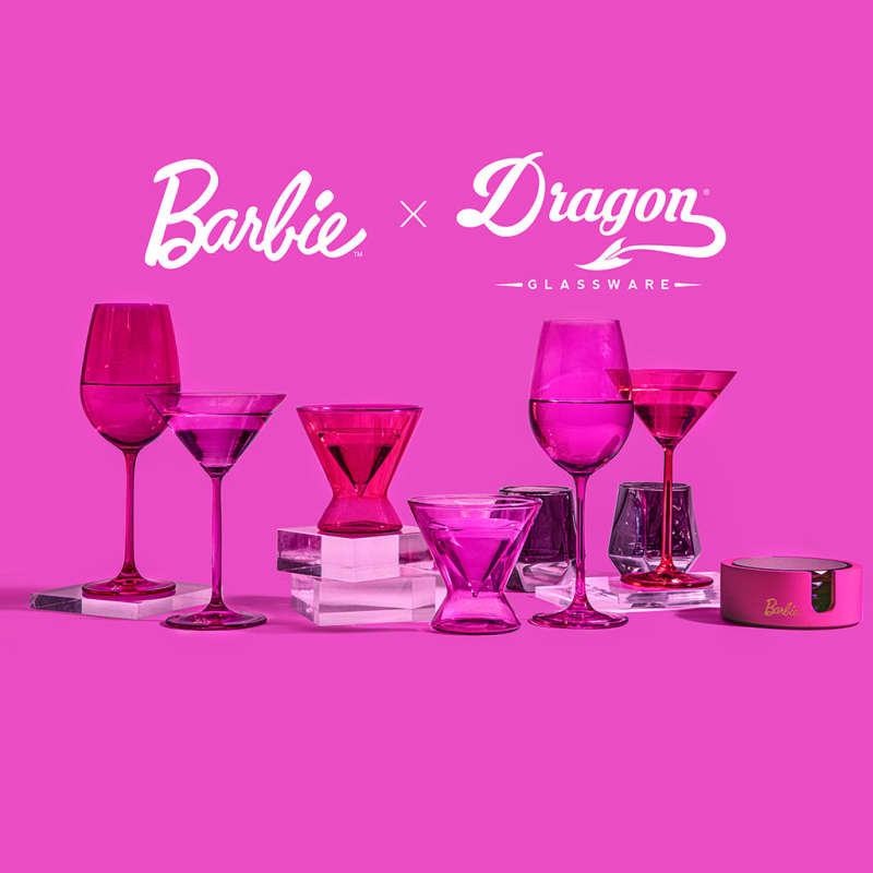 Barbie™ X Dragon Glassware® Coasters