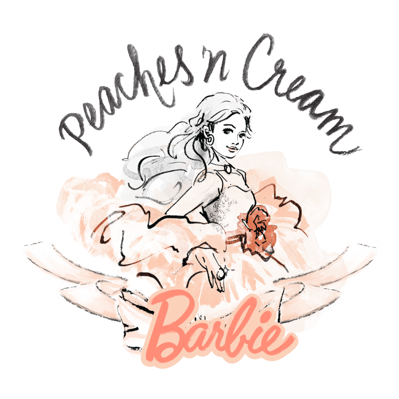 Barbie Peaches 'n Cream Mauve Hoodie