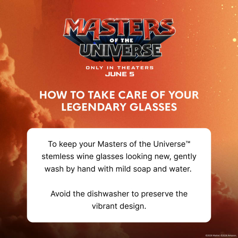 Masters of the Universe™ 2026 Movie Skeletor™ Stemless Glasses (Mattel Creations)