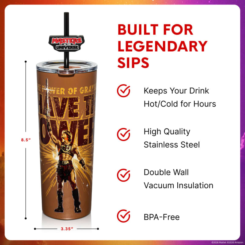 Masters of the Universe™ 2026 Movie Tumbler - I Have The Power (Mattel Creations)
