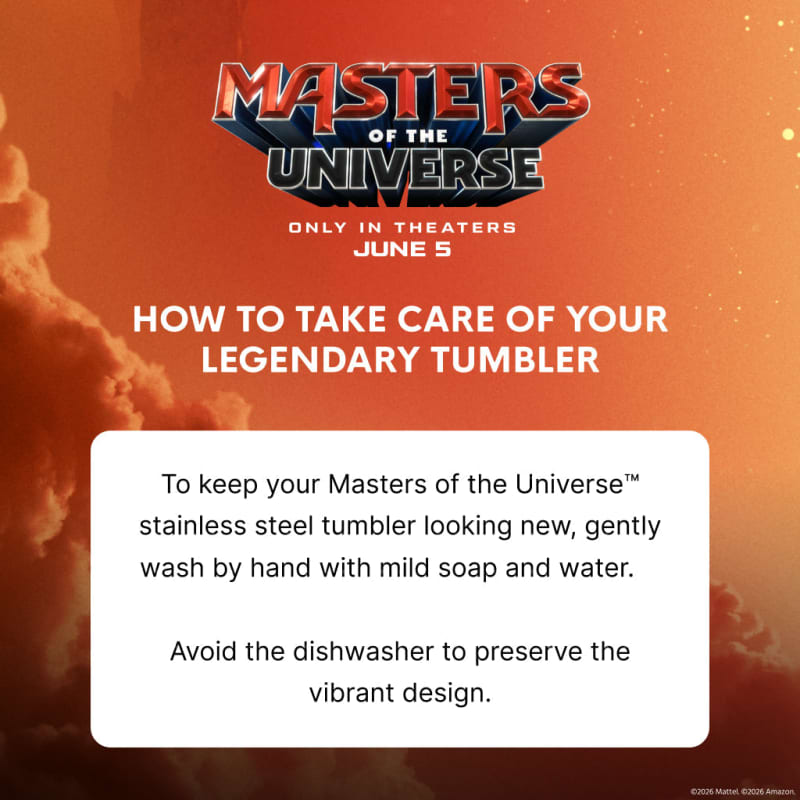 Masters of the Universe™ 2026 Movie Tumbler - I Have The Power (Mattel Creations)