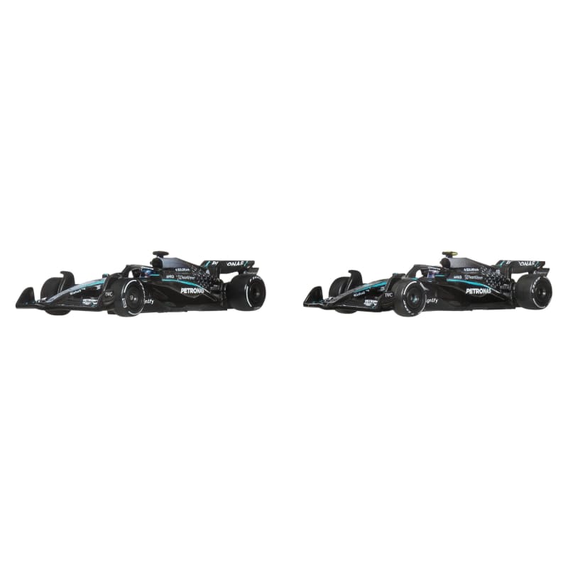 Hot Wheels Premium Mercedes 2025 Formula 1® Team #63 & Team #12