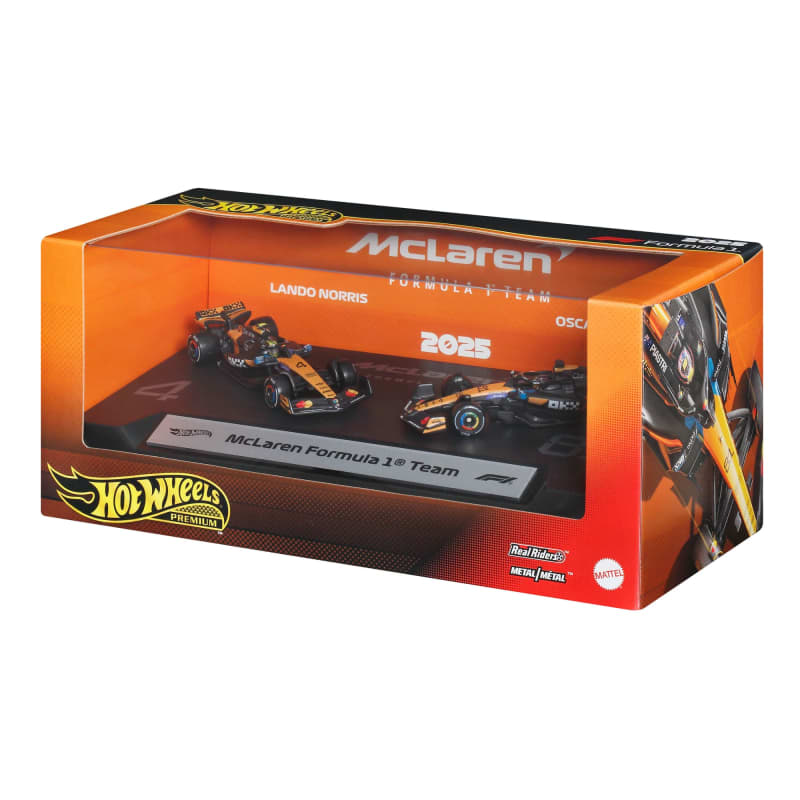 Hot Wheels Premium McLaren 2025 Formula 1® Team #81 & Team #4