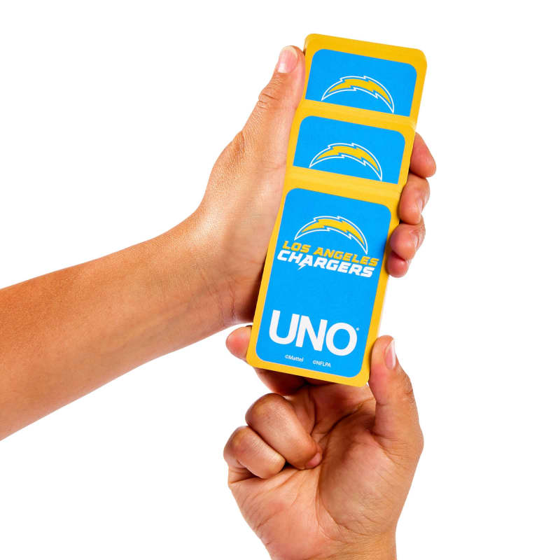 UNO Fandom NFL Los Angeles Chargers Game Deck
