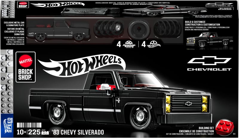 Mattel Brick Shop Hot Wheels '83 Chevy Silverado Building Set