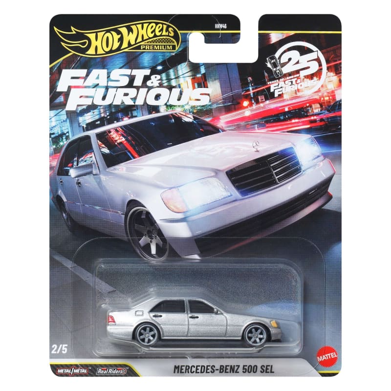 【ホットウィールプレミアム】ワイルドスピード メルセデス・ベンツ 500 SEL Hot Wheels Premium Fast & Furious Mercedes-Benz 500 SEL | Mattel