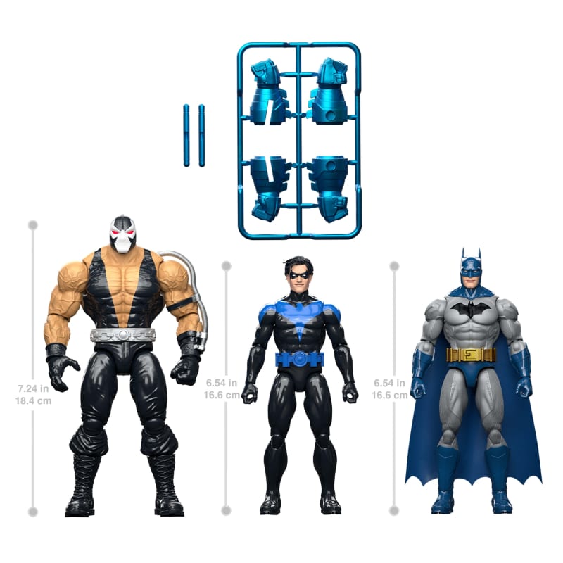 DC Premier Batman & Nightwing Vs 3-Pack Bane Action Figure