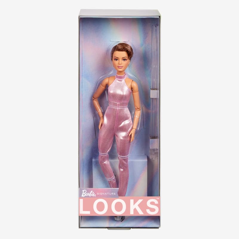 Barbie Looks Doll #22 (Petite, Short Auburn Hair)