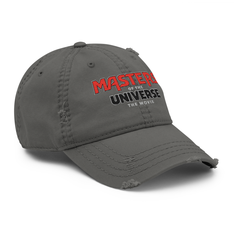 Masters of the Universe The Movie Logo Grey Dad Hat
