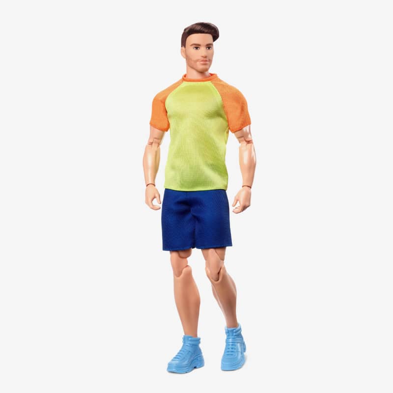 Barbie Looks Ken Doll (Buff Body, Curly Brunette Hair)